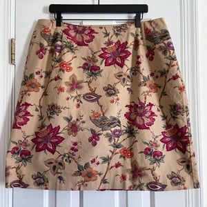 VTG 90s Talbots Woman Floral Skirt
